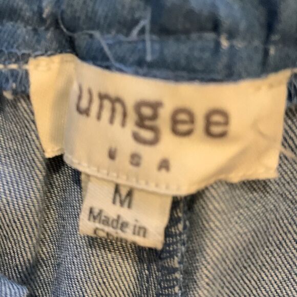 Umgee Size Medium pull on elastic waist shorts w/pockets/embroidery detail NWOT - Picture 6 of 9